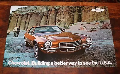 Vintage NOS 1972 CHEVROLET Camaro DEALERSHIP Chevy Dealer Showroom Poster • $15