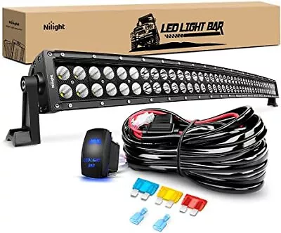 NILIGHT 54  50  42  32  Inch Curved LED Light Bar Off Road Black Driving Car 4WD • $86.99