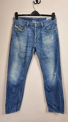 £29.99 • Buy Diesel Jeans Mens Larkee T Regular Tapered Fit 30 Waist 30 Leg Distressed Blue