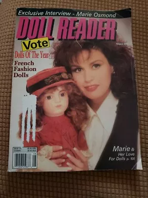 DOLL READER Magazines August  1991 Marie Osmond French Fashion Dolls • £3.22