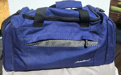 Eddie Bauer Dark Blue Canvas Duffel Bag 18”  • $24