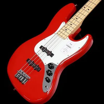 Fender Made In Japan Hybrid II Jazz Bass Maple Modena Red Bass Guitar W/case • $1689.25
