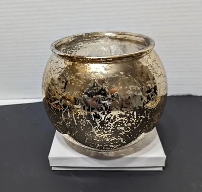 Mercury Glass Round Sphere Vase 6  Diameter • $8