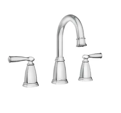 Moen 84947 Banbury Two Handle High Arc Bathroom Faucet Drain Included (LOOK) • $60