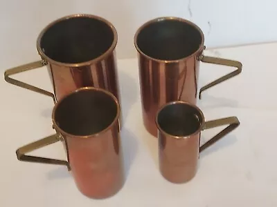 4pc Vintage Copper Graduated Measuring Cups • $30