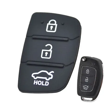 $6.28 • Buy Rubber Flip Hyundai Elantra Key Shell Remote For Hyundai Creta I20 I40 Tucson
