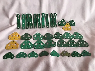 £15.99 • Buy MECCANO VINTAGE 1960,s OLD LOOSE SPARES X35 IN  WELL USED VINTAGE CONDITION.