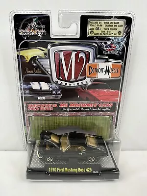 Rare M2 Machines Detroit-Muscle 1970 Ford Mustang Boss 429 Chase Black • $99.99