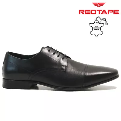 Mens Red Tape Leather Shoes Lace Casual Office Smart Formal Oxford Brogue Size • £19.95