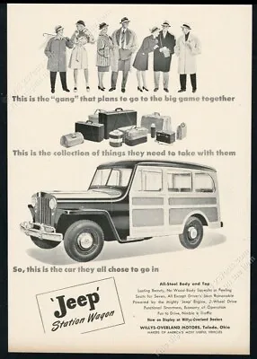 $8.09 • Buy 1946 Willys Jeep Station Wagon Illustrated Vintage Print Ad