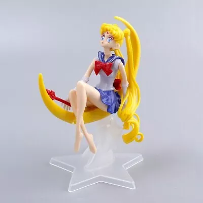 Anime Sailor Moon Tsukino Usagi Action Figure Toy Cake Topper Home & Car Decorat • $11.99