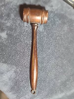 Gavel  Hammer Wood Judge Auctioneer  Politician  Masonic Vintage 9” Long • $19.99