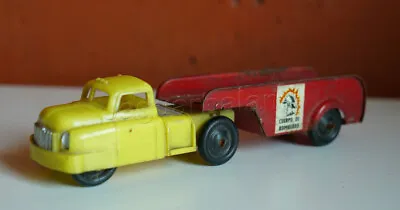 Mexican Mexico Vintage PLASTIMARX Toy Plastic / Tin Firemen Truck 1960s • $150