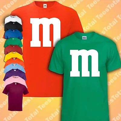 M&M T Shirt M And M T-Shirt Family Group Halloween Costume TShirt Fancy Dress • £13.49