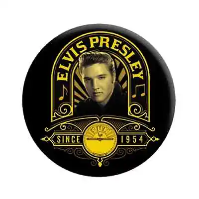 Elvis Presley-Button Badge Pin-Sun Records Photo-Collector's-Licensed New • $1.99