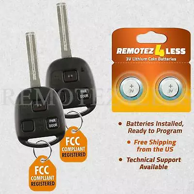 $26.95 • Buy 2 For Lexus RX330 RX350 RX400h RX450h Power Door Keyless Remote Car Key Fob