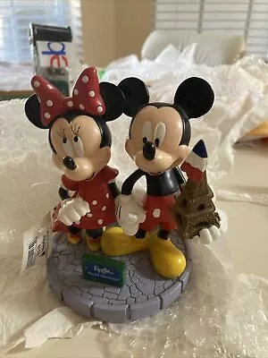 Disney Parks Epcot World Showcase Mickey And Minnie Mouse Figurine New • $30