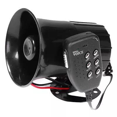 12V Motorcycle Car Auto Loud Air Horn 6-Tones Siren Sound Speakers Megaphone US • $19.86