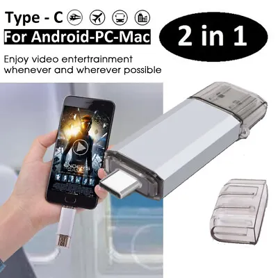 TYPE-C OTG 2 In 1 USB Memory Photo Stick Flash Pen Drive Android Samsung PC Mac • $7.19