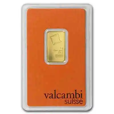 5 Gram Gold Bar - Valcambi (In Assay) • $410.76