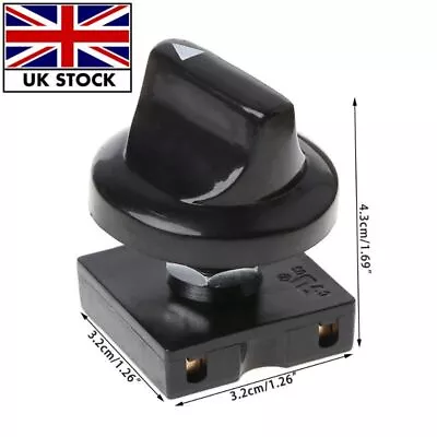 4-Position 3-Speed Fan Selector Rotary Switch Governor With Knob 13AMP 120V-250V • £4.70