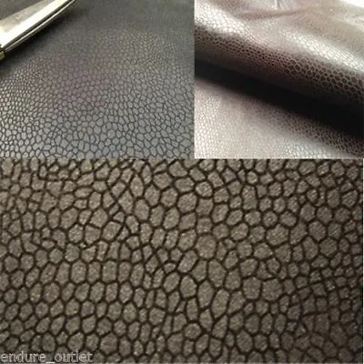  Faux Leather / Leatherette / Faux Suede / Snake Upholstery Fabric Material • £0.99