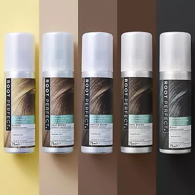 ROOT PERFECT Hair Concealer Spray Instant Grey Root Concealer Spray All Colours • £6.50