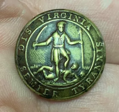 Virginia Militia Pre Civil War Coat Button • $245