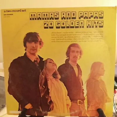 Mamas And Papas 20 Golden Hits  Double LP 1973 MCA DSX-50145 • $11.97