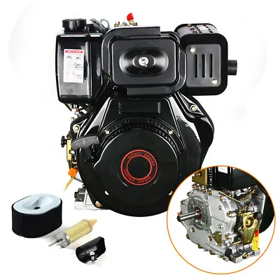 10HP 4 Stroke Diesel Engine Heavy Duty Single Cylinder25mmShaft 418CC Air-Cooled • $474.05