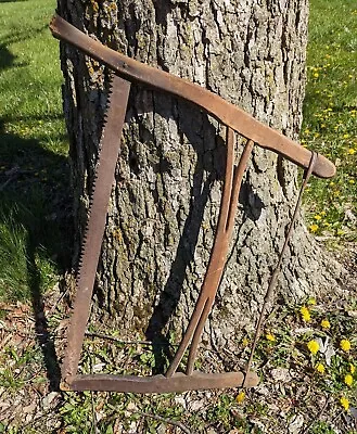 Antique Vintage 2-Man Cross Cut Wood Cutting Buck Bow Saw Rustic Decor Cabin 18  • $49.99