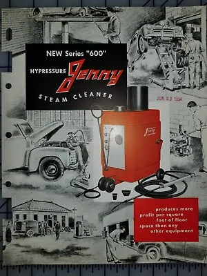 1954 Jenny Steam Cleaner Catalog Folder • $8.99