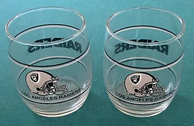 Vintage Los Angeles Raiders NFL 8oz Rocks Glasses Excellent Condition Never Used • $34.99