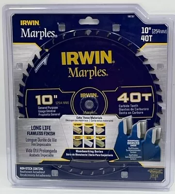 Irwin Tools  1807367 Marples Laser Cut 10  X 40 Tooth Bevel Circular Saw Blade • $36.05