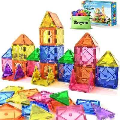 Magnetic Tiles Toddler Toys Games Sensory For Toddlers 3-4 Magnetic...  • $27.77