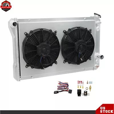 For 1982-1992 Chevy Camaro Pontiac Firebird 3 Row Radiator+Shroud Fan+Thermostat • $170.87