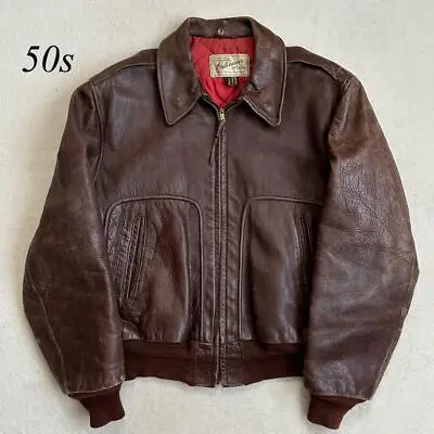 50S HERCULES Horsehide Leather Jacket A-2 Sears Vintage Men's From Japan • $1411.64