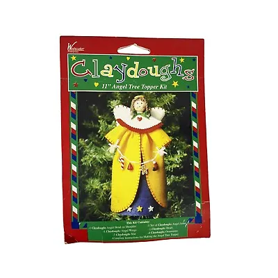 Claydoughs 11  Angel Tree Topper Kit Christmas Craft Kit Vintage New Figurine • $9.94