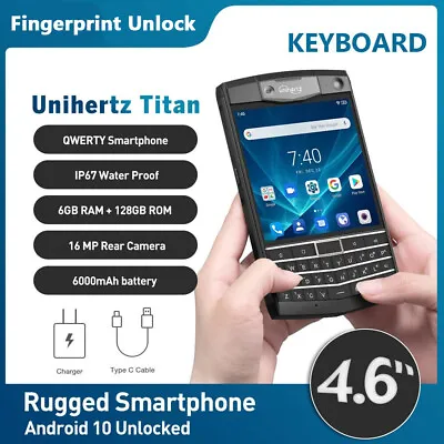 Unihertz Titan 6GB+128GB QWERTY Keyboard Smartphone IP67 Octa Core 6000mAh 16MP • $597.26