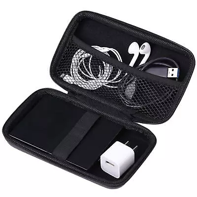 Portable USB Charger Earphone Cable Tidy Organizer Storage Bag Travel Case Pouch • £8.15