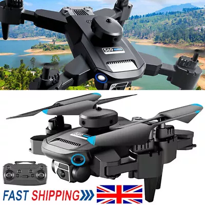 3 Batteries Drone X Pro 4K HD Selfie Camera WIFI FPV GPS Foldable RC Quadcopter • £21.89