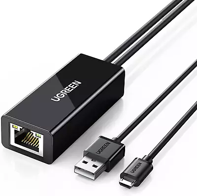 UGREEN Ethernet Adapter Fire TV Stick 4K Max Lite Chromecast Google Home Mini An • $29.94