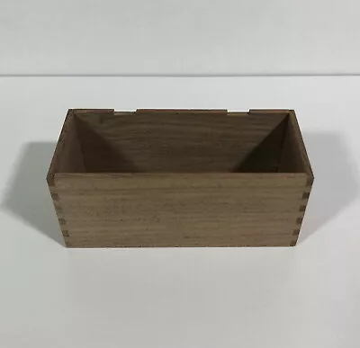 Blanket Chest - Trunk.  Kit.  Dollhouse Miniature.  Walnut Wood.  1:12 Scale. • $24.95