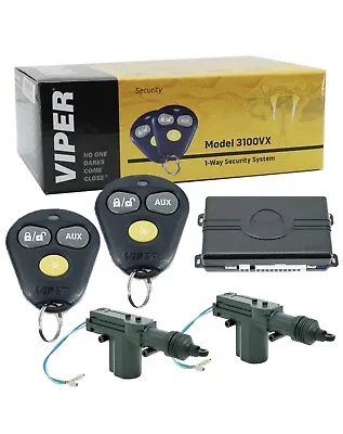 Viper 3100VX Keyless Entry Car Alarm System + 2 Universal Door Lock Actuators • $72.95