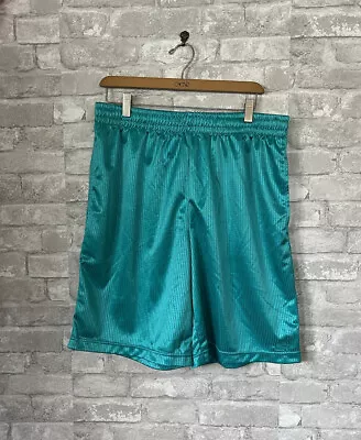 Vintage Starters Men's Teal Shorts Size Medium Satin Shiny • $12.98