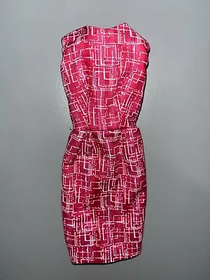 Vintage Style Pink Sheath Dress Handmade For 11-1/2  Dolls Barbie • $25