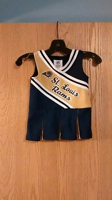 $6.98 • Buy St Louis Rams NFL Girls Cheerleader Outfit 12 Months EUC
