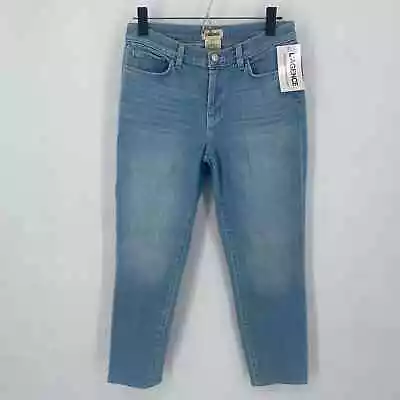 L’Agence The Duke Skinny Boyfriend Crop Blue Cloud Light Wash Stretch Sz 25 NWT • $25