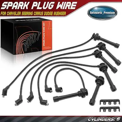 New 6x Spark Plug Wire Set For Chrysler Sebring Cirrus Dodge Avenger Mitsubishi • $28.99