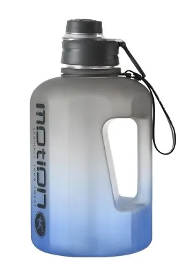 2 LITRE WATER BOTTLE LARGE BPA-Free Plastic STRAW  DURABLE GYM SPORTS Fitness • £14.95